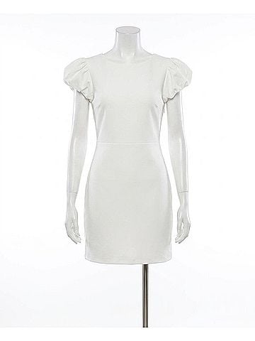 TCEC Open Back Dress in White (view 1)