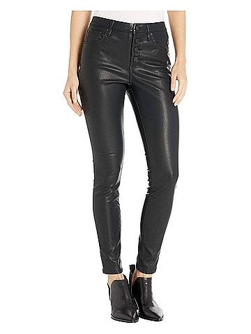 Blank NYC Great Jones Faux Leather Skinny Pants in Daddy Soda (view 2)