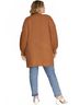 She + Sky Brown Open Front Cardigan in Camel Size 2X - photo 4