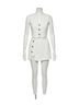 Day + Moon Solid White Wesley Cutout Button Down Vest in White Size L - photo 1