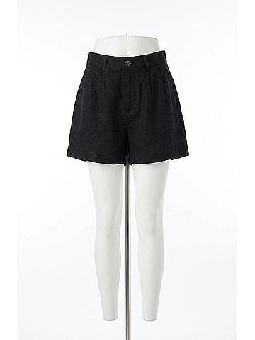 DL1961 Women's Taylor Short in Black Linen (view 1)