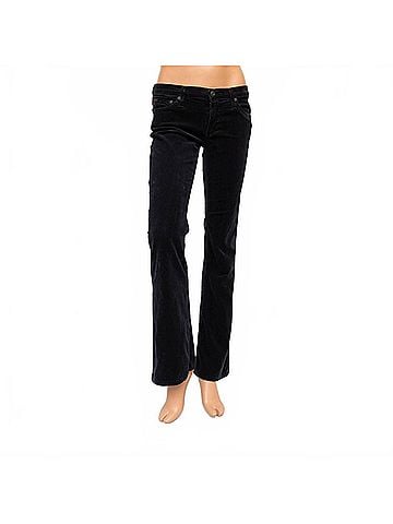 AG Jeans Angel Bootcut Corduroy Pants in Black (view 2)