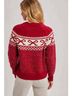 Bluivy Red Holiday Crewneck Sweater in Ruby Size M - photo 3