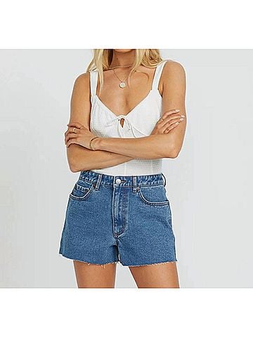 Billabong High Tides Denim Shorts in Deep Sea (view 2)