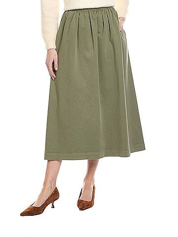 Velvet by Graham & Spencer Sophia Midi Skirt in Axe (view 2)