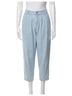 Blu Pepper Solid Blue Farah Capri Pants in Chambray Size S - photo 1