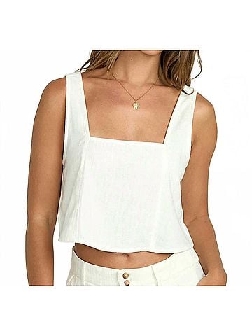 Billabong Open Skies Top in White (view 2)