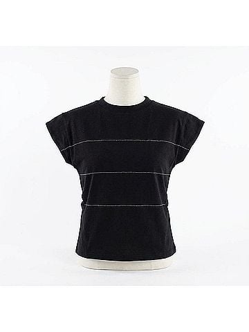 Davi & Dani Chic Charm Lined Top in Black (view 1)