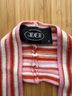 Cider 100% Acrylic Stripes Red Pink White Sleeveless Top Size L - photo 3