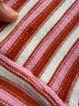Cider 100% Acrylic Stripes Red Pink White Sleeveless Top Size L - photo 5