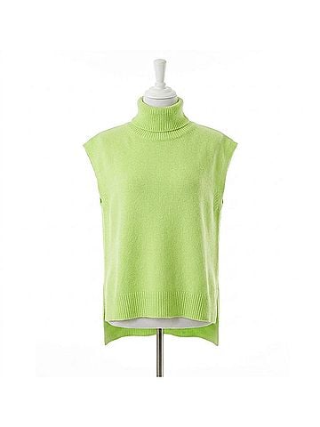 Karlie High Society Turtleneck Knit Top in Citrine (view 1)