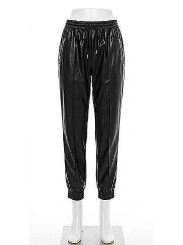 Blank NYC Faux Leather Jogger in Running Wild (view 1)