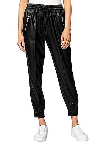 Blank NYC Faux Leather Jogger in Running Wild (view 2)