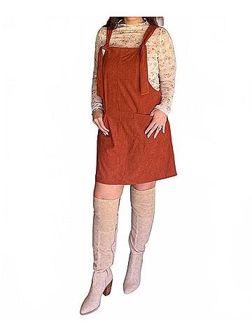 Davi & Dani Gossamer Floral Long Sleeve Top in Beige (view 2)