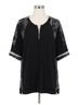 Pol Black Not So Basic Knit Top in Black Size L - photo 1