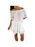 Ramy Brook 100% Polyester 100% Silk Solid White Casual Dress Size XS - photo 1