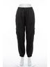 Gilli Solid Black Drawstring Satin Cargo Joggers - Plus in Black Size 2X - photo 1