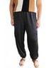 Gilli Solid Black Drawstring Satin Cargo Joggers - Plus in Black Size 1X - photo 5