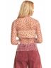 Davi & Dani White Ruby Hearts Mesh Tee in Red Size L - photo 5