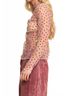 Davi & Dani White Ruby Hearts Mesh Tee in Red Size M - photo 4