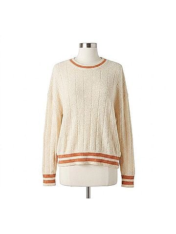 Billabong Women's Classic Days Long Sleeve Sweater in White Cap (view 1)