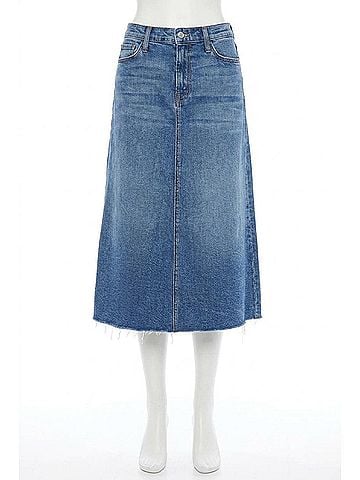 Mother Circle Midi Fray Skirt in Dream Team (view 1)