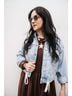 Blank NYC Solid Blue Drawstring Hem Denim Jacket in Medium Wash Size M - photo 3