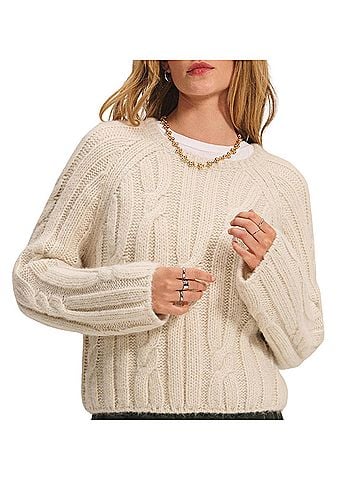 Velvet by Graham & Spencer Marina Sweater in Ivory (view 2)
