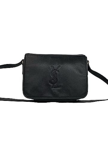 Yves Saint Laurent YVES SAINT LAURENT Vintage YSL Logo Leather Shoulder Bag/Pouch, Black, 32746 (view 1)