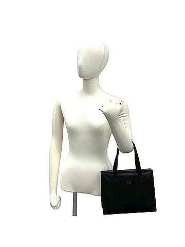 Loewe LOEWE Vintage Anagram Logo Suede Leather Handbag Mini Tote Bag Black 41494 (view 2)
