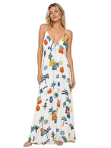 Paper Heart Coastal Palms Casual Dress (view 1)
