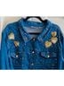 The Quacker Factory Blue Denim Jacket Size 3X - photo 4
