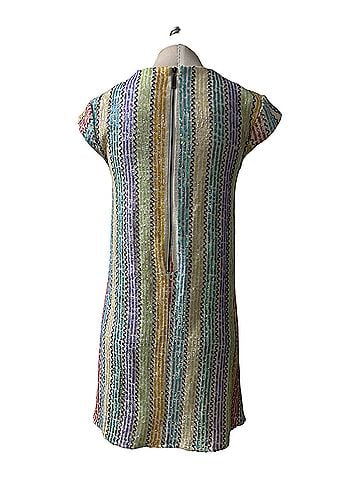 Julie Brown Allora Candystripe Sequin Cocktail Dress (view 2)