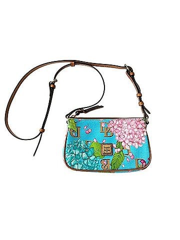 Dooney & Bourke Hydrangea Basketweave Crossbody Pouchette Crossbody Bag (view 1)