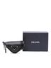 Prada 100% Leather Black Mini Soft Nappa Triangle Pouch One size - photo 10