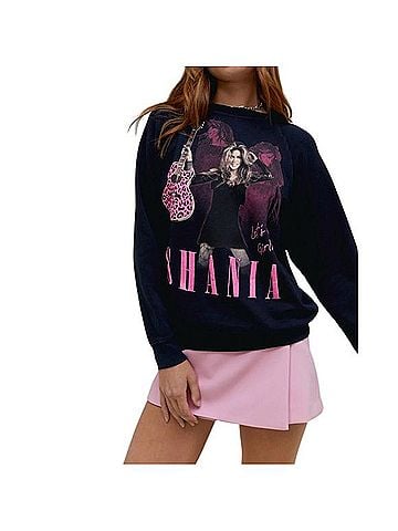 Daydreamer LA Shania Twain Leopard Guitar Vintage  Sweatshirt (view 1)