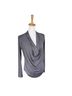 Lumiere Stripes Blue White Long Sleeve Blouse Size S - photo 1