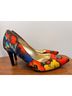 J. Renee Floral Multi Color Heels Size 7 - photo 4