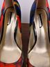J. Renee Floral Multi Color Heels Size 7 - photo 3