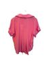 Inclán Studio 100% Silk Solid Pink Short Sleeve Blouse Size L - photo 2