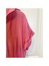 Inclán Studio 100% Silk Solid Pink Short Sleeve Blouse Size L - photo 8