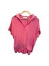 Inclán Studio 100% Silk Solid Pink Short Sleeve Blouse Size L - photo 1