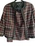Black Label by Evan Picone Plaid Red Black White Jacket Size 10 - photo 1