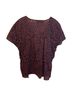 Inclán Studio 100% Cotton Polka Dots Red Blue Short Sleeve Blouse Size L - photo 2