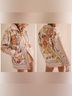 Free People 100% Cotton Floral Ivory Orange Jacket Size XS - photo 4