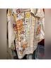 Free People 100% Cotton Floral Ivory Orange Jacket Size XS - photo 12