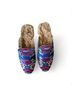 Joie 100% Silk Floral Blue Pink Mule/Clog Size 8 1/2 - photo 3
