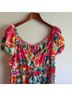 Shein Floral Red Pink Casual Dress Size 2X - photo 4