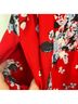 ModCloth 100% Polyester 100% Polyester Floral Red Multi Color Casual Dress Size L - photo 5