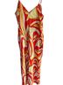Luukse Print Red Yellow White Orange Casual Dress Size XL - photo 1